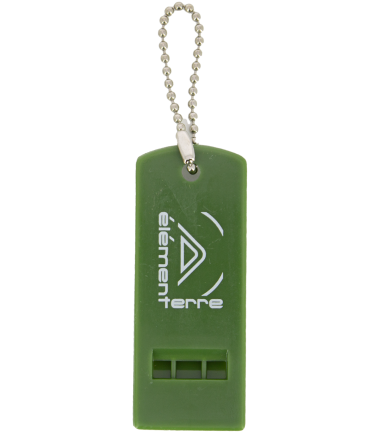 Sifflet plat de secours WIZARD Elementerre Vert