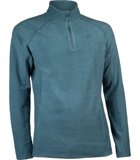 Sweat polaire col zippé homme TORRES H Elementerre Bleu