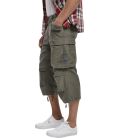 Pantacourt militaire Brandit Industry Vintage 3/4 Kaki