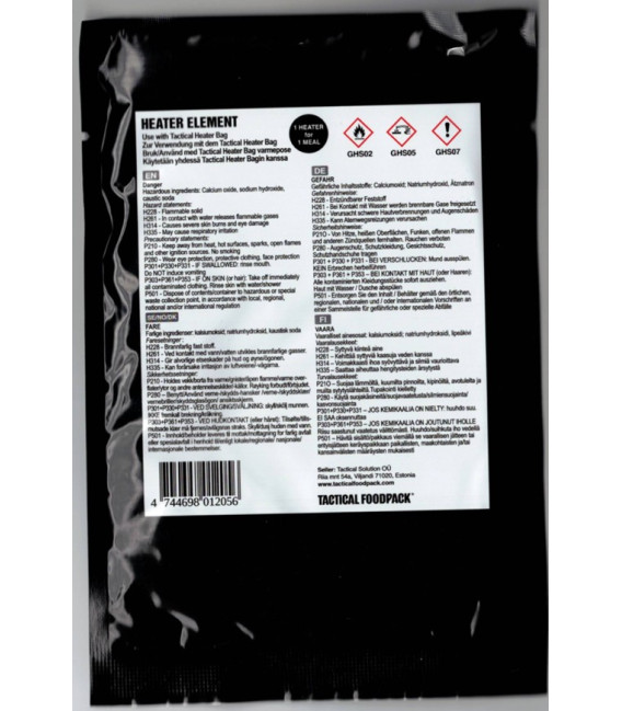 Réactif chauffant sans flamme Tactical Heater Element