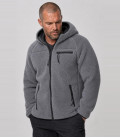 Veste en peluche Teddyfleece Anthracite Brandit - Gros plan