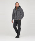 Veste en peluche Teddyfleece Anthracite Brandit - Trois-quarts