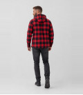 Veste bûcheron à capuche Brandit Rouge et Noir - Dos