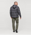 Veste bûcheron à capuche Noir et Gris Brandit - Dos