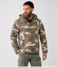 Sweat coupe-vent 3 poches Windbreaker Brandit Light Woodland - Gros plan