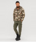 Sweat coupe-vent 3 poches Windbreaker Brandit Light Woodland - Face