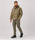 Sweat coupe-vent 3 poches Windbreaker Brandit Tactical camo - Trois-quarts