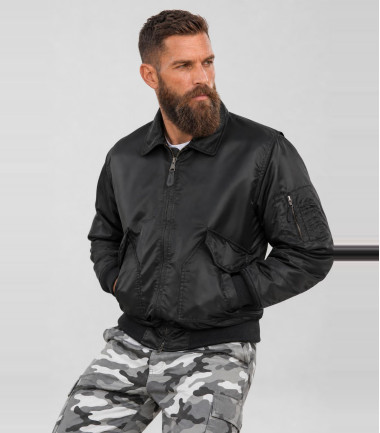 Blouson aviateur Brandit CWU Noir - Surplus militaire