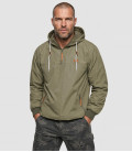 Sweat coupe-vent polaire Luke windbreaker Brandit Kaki - Gros plan