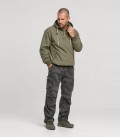 Sweat coupe-vent polaire Luke windbreaker Brandit Kaki - Face