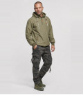 Sweat coupe-vent polaire Luke windbreaker Brandit Kaki - Trois-quarts