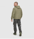 Sweat coupe-vent polaire Luke windbreaker Brandit Kaki - Dos
