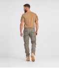 Pantalon Cargo homme slim fit Pure Brandit Kaki Militaire Armée - Dos