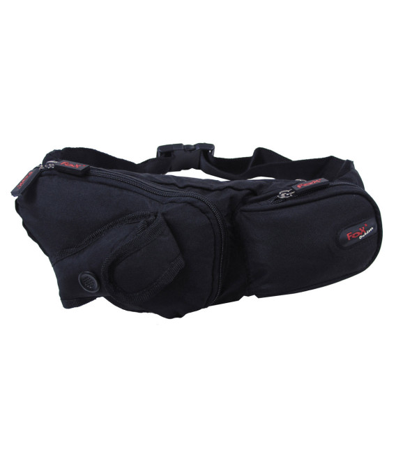 Sac banane, noir, avec poche pour tel. port. - Surplus militaire