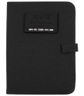 Cahier, A5, noir, reliure à anneaux, feuilles - Surplus militaire