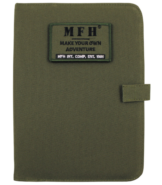 Cahier, A5, vert, reliure à anneaux, feuilles - Surplus militaire