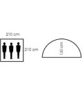 Tente "Monodom", 3 personnes, BW camo, 210x210x130cm - Surplus militaire