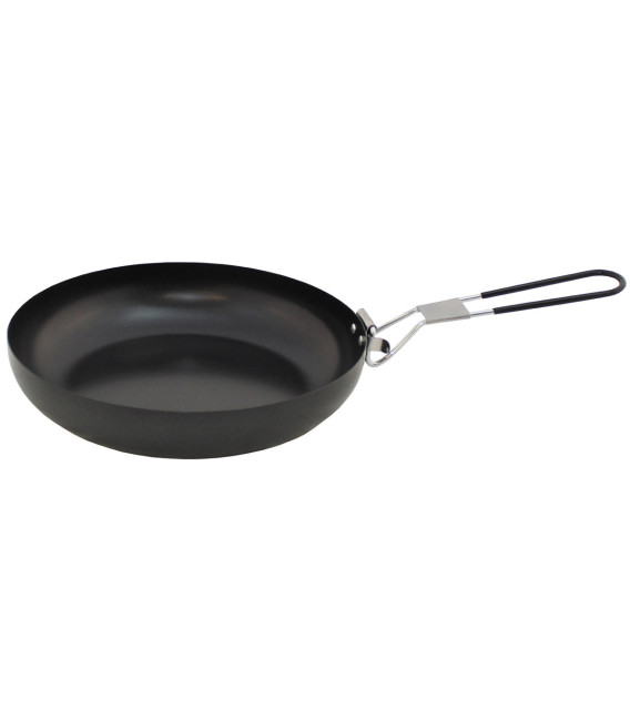Poêle à frire, avec manche pliable, diam. 24cm, haut. 5cm - Surplus militaire