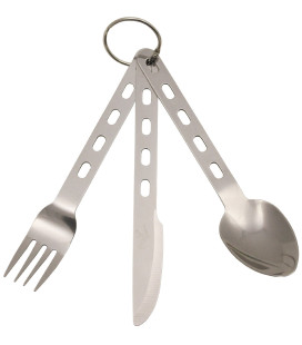 Couverts extra light 3 pièces avec anneau inox