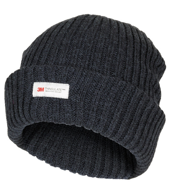 Bonnet, "Alaska", noir, Thinsulate, en maille épaisse - Surplus militaire