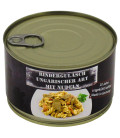 Hon. goulache de buf a. pâtes,pleine conserve, 400 g - Surplus militaire