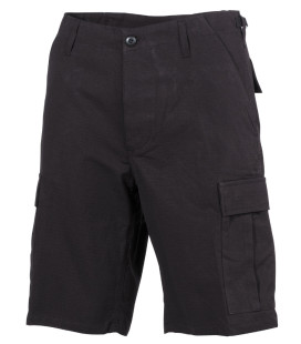 Short Randonnée coton ripstop noir