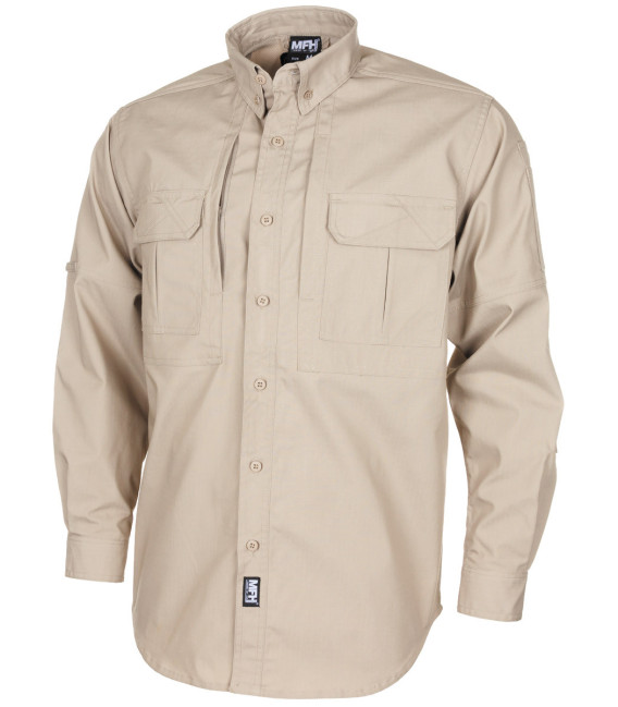 Chemise Outdoor Attack Teflon, Ripstop Beige - Surplus militaire